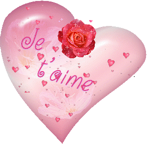 Gif animé je t'aime pluie de coeurs